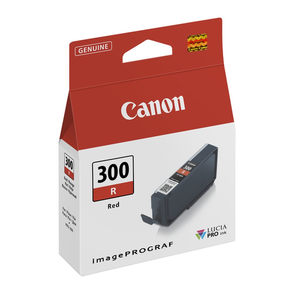 Cartouche d'origine Canon 4199C001 / PFI-300 R - rouge