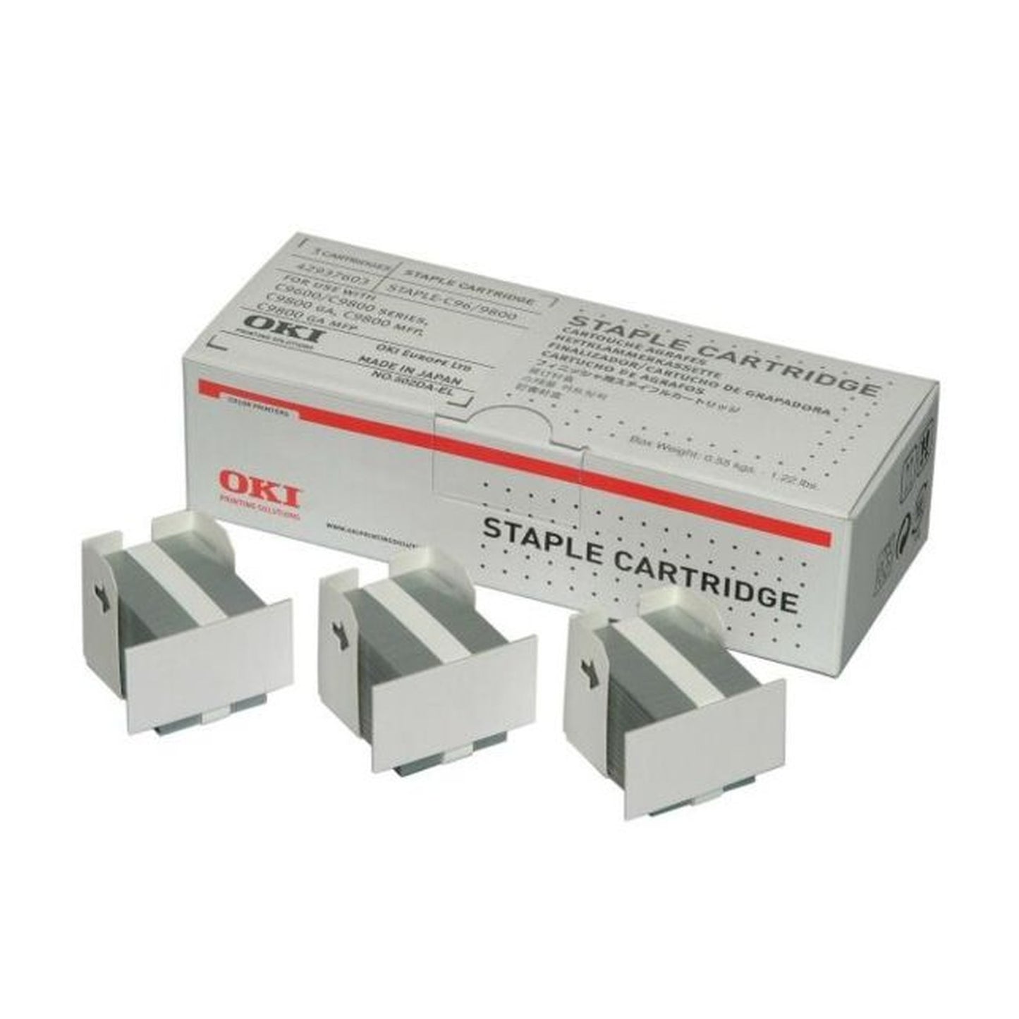 Agrafes pour Unité de Finition de Marque OKI 42937603 (3 Boîtes de 5 000 agrafes)