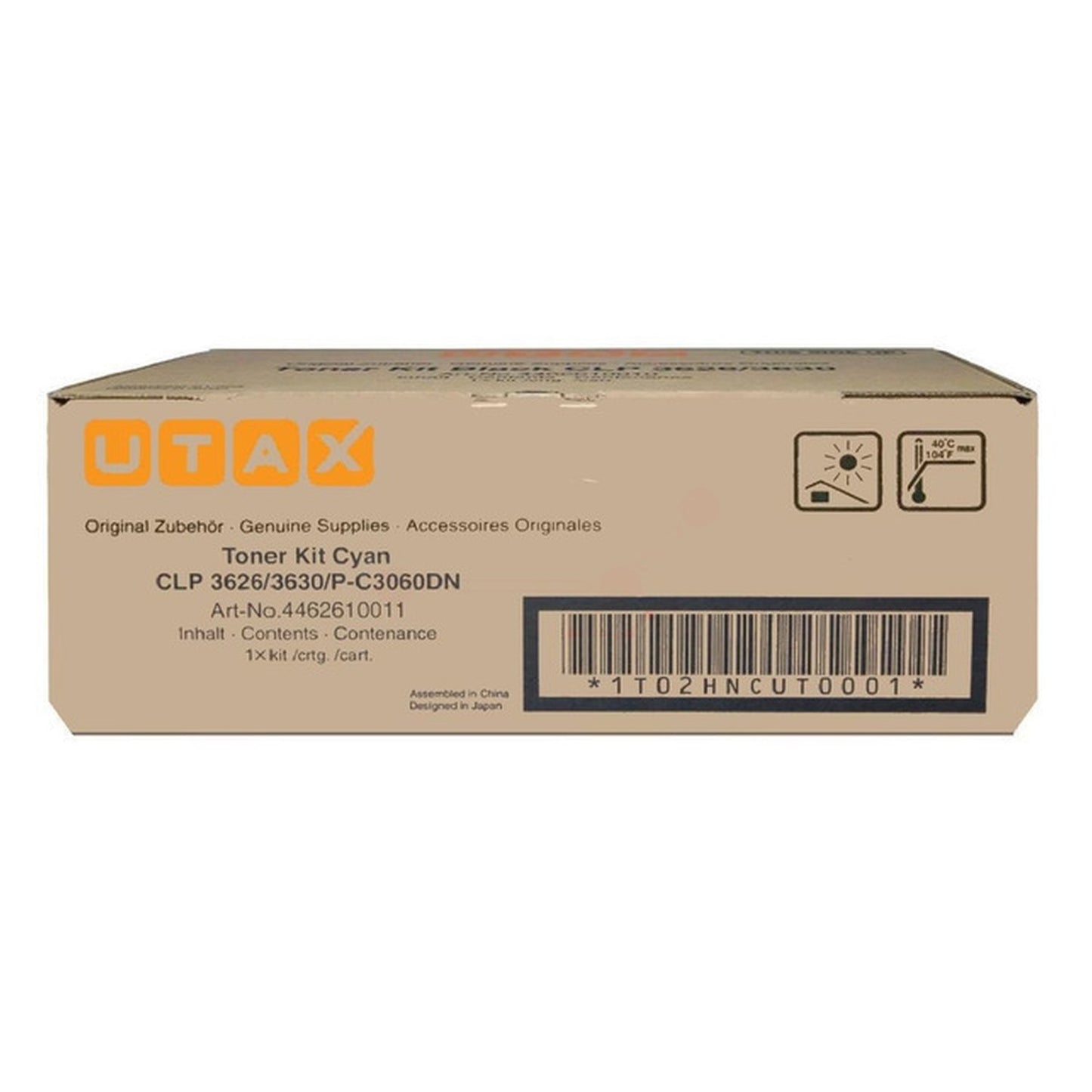 Toner d'origine Utax 4462610011 - cyan