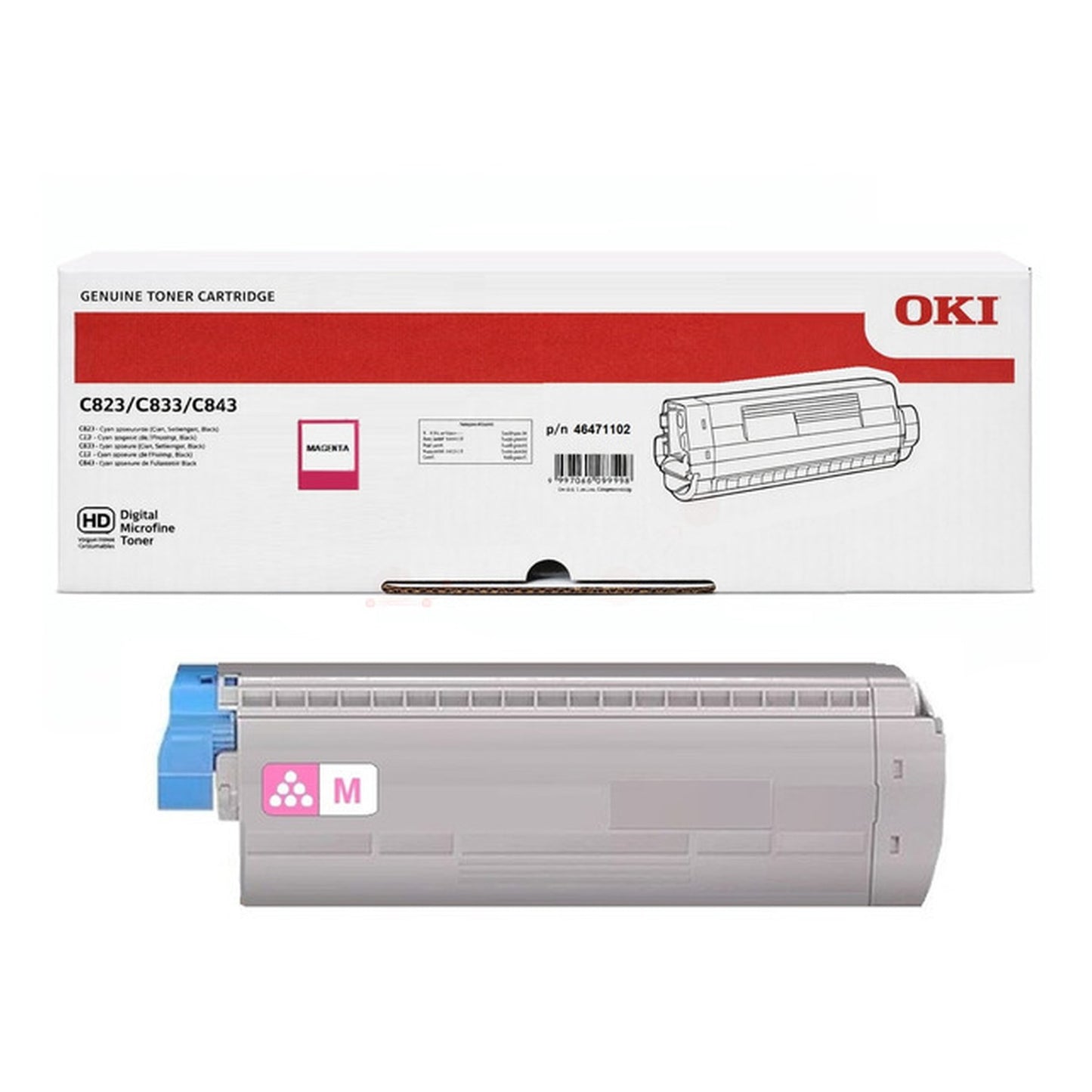 Toner d'origine OKI 46471102 - magenta
