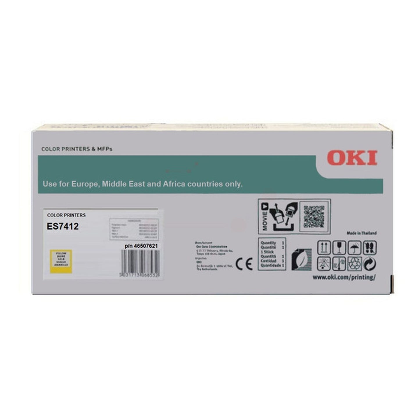 Toner d'origine OKI 46507621 - jaune