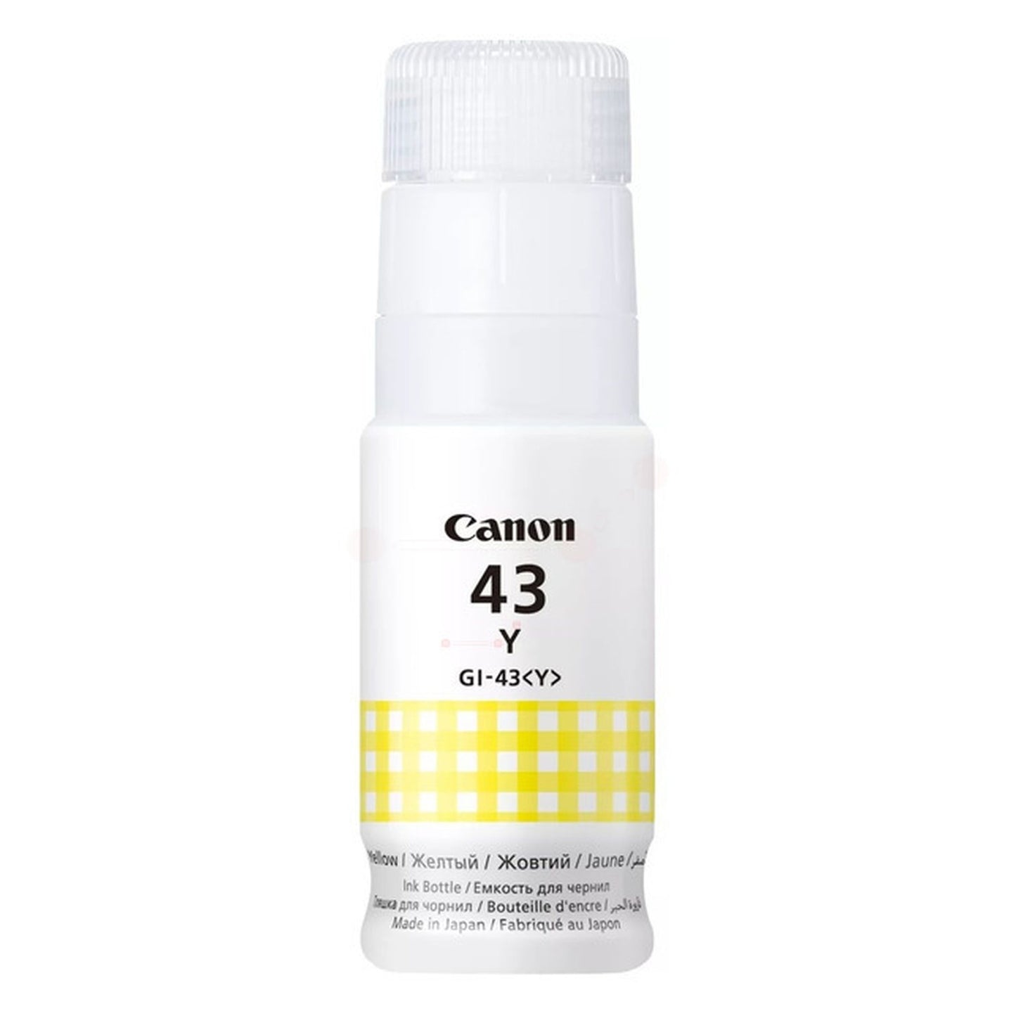 Bouteille d'encre d'origine Canon 4689C001 / GI-43 Y - jaune