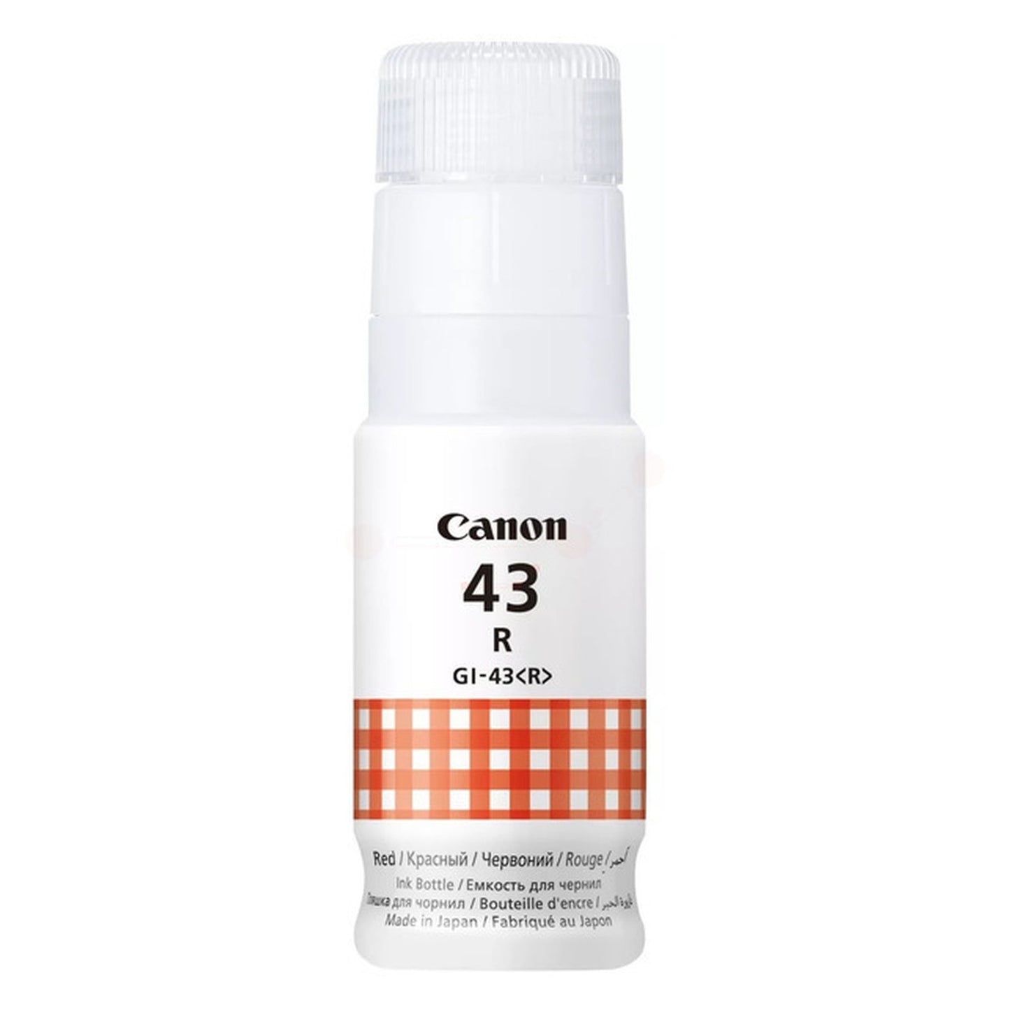 Bouteille d'encre d'origine Canon 4716C001 / GI-43 R - rouge