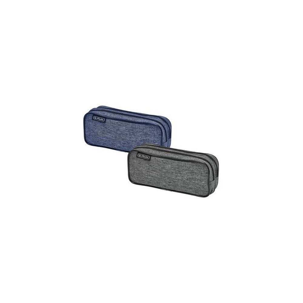 herlitz Trousse double "Knitted Fabric", assorti x2