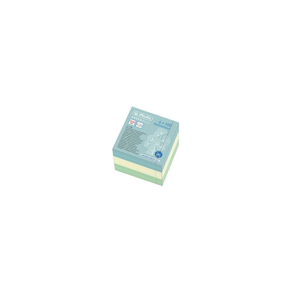 herlitz Cube bloc-notes GREENline, 75 x 75 mm