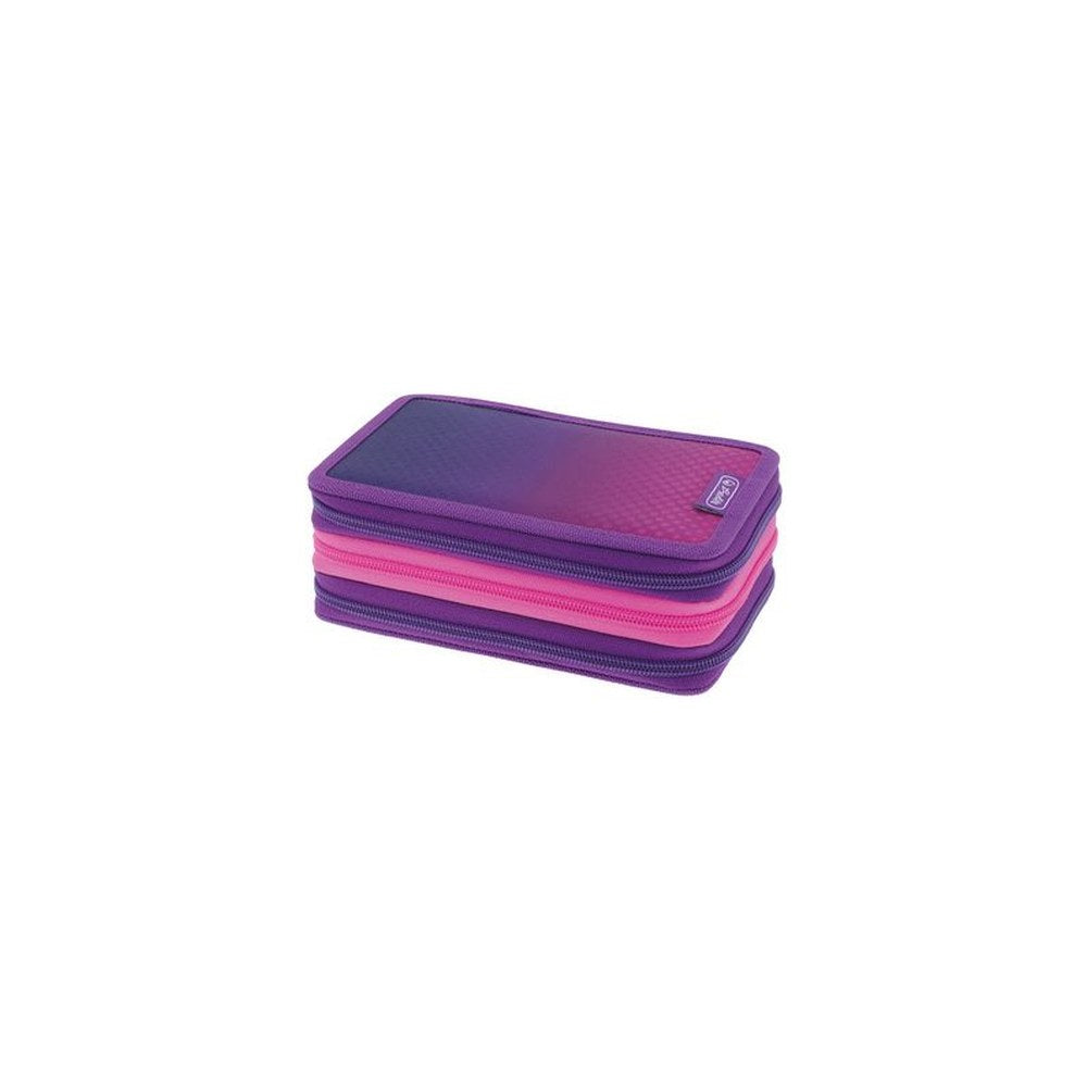 herlitz Etui scolaire TriCase "Dip Dye Pink", 31 pièces