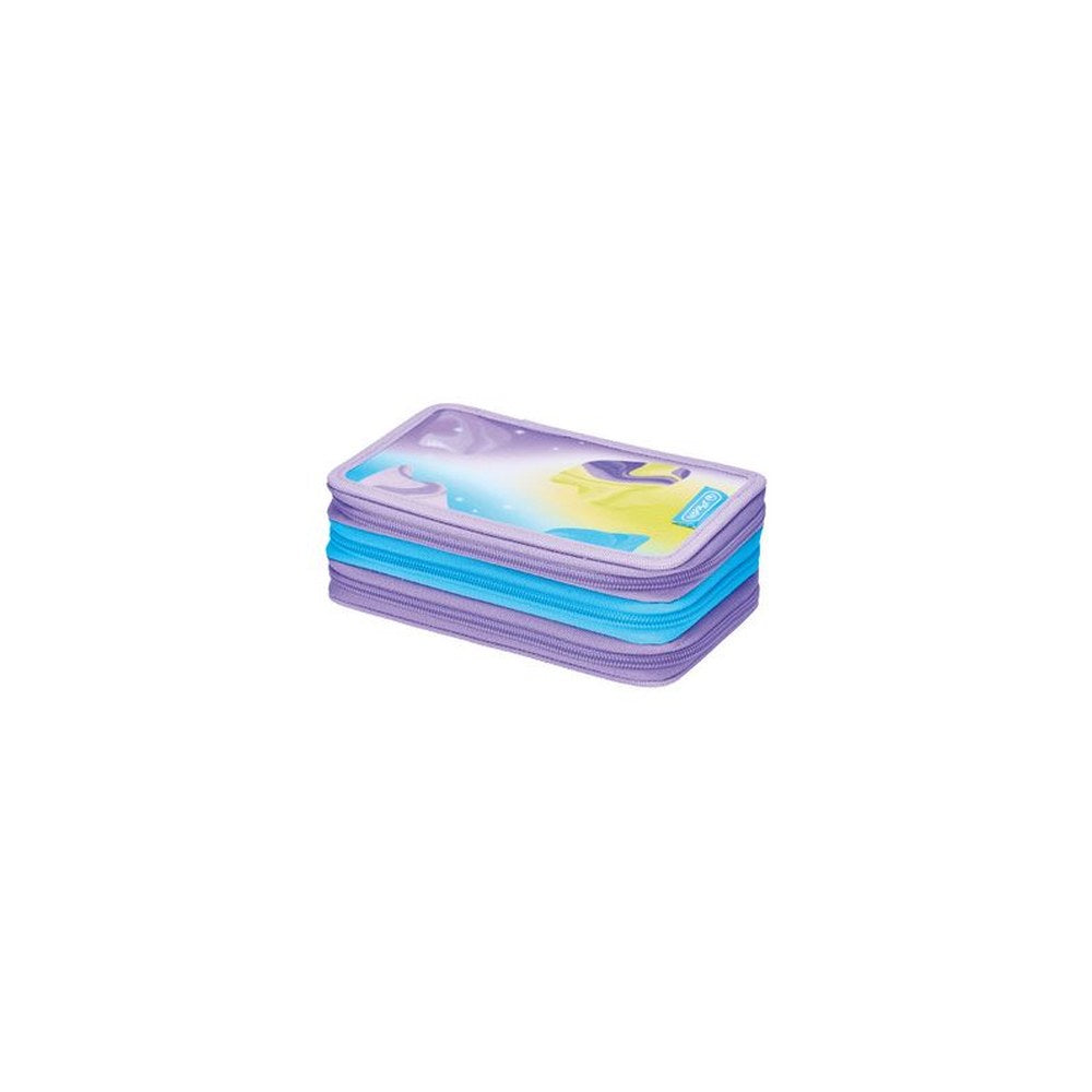 herlitz Étui scolaire triple "Little Monster", 31 pièces