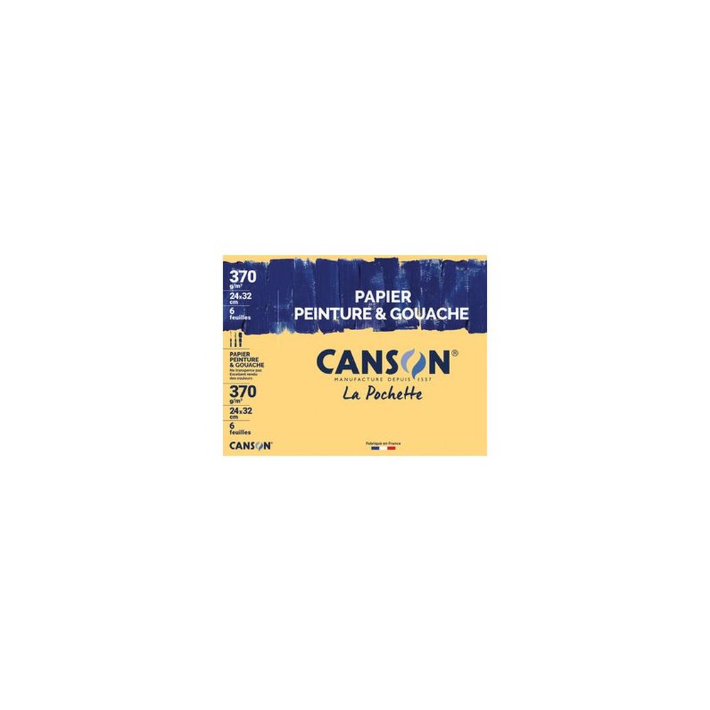 CANSON Papier à dessin Peinture et Gouache, 320 x 240 mm