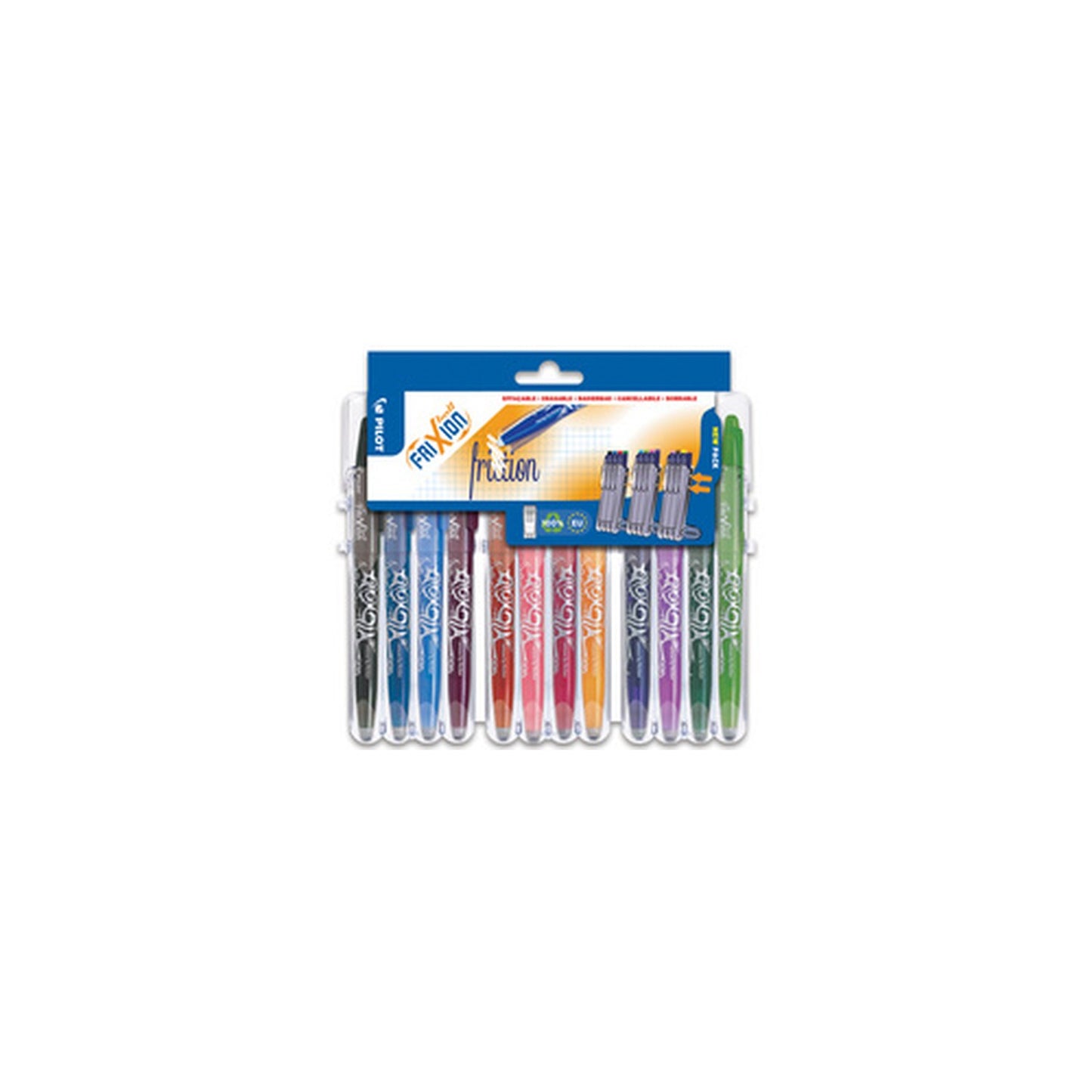 PILOT Stylo roller FRIXION BALL 07 Set2Go, étui de 12