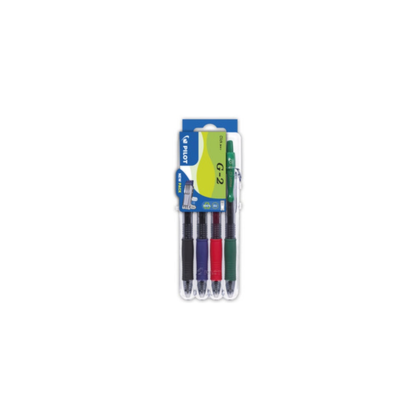 PILOT Stylo à encre gel G2 07 Set2Go, étui de 4