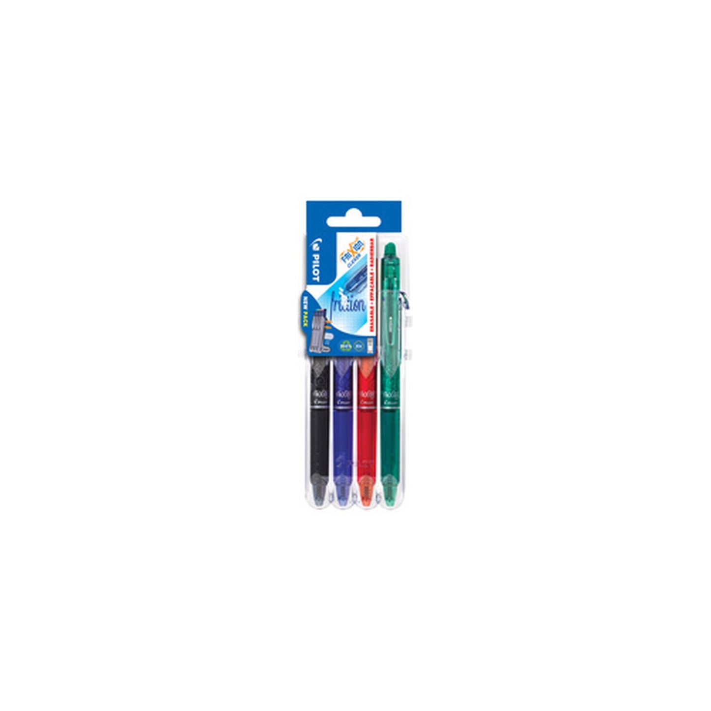 PILOT Stylo roller FRIXION BALL CLICKER 07 Set2Go, étui de 4