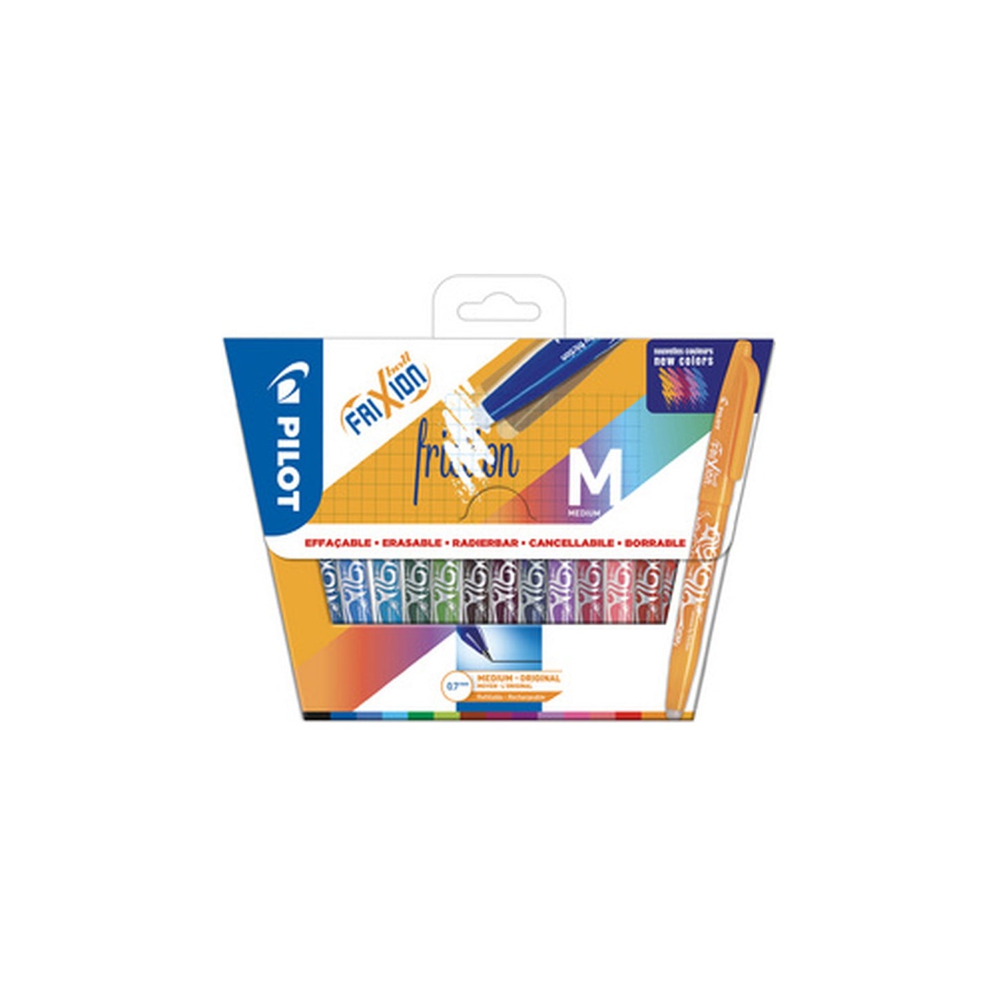 PILOT Stylo roller FRIXION BALL 07, étui carton de 15