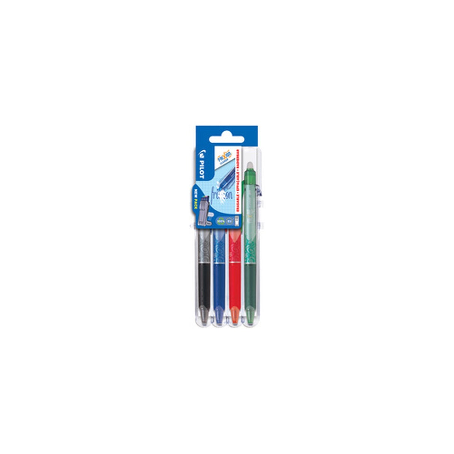 PILOT Stylo roller FRIXION BALL CLICKER 05 Set2Go, étui de 4