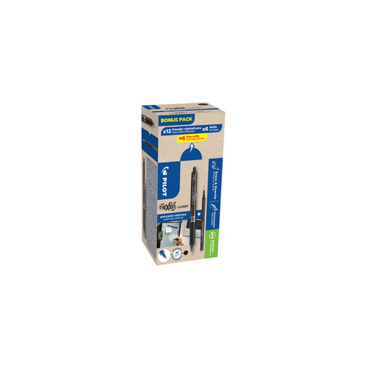 PILOT Stylo roller FRIXION BALL CLICKER 07, BONUS PACK