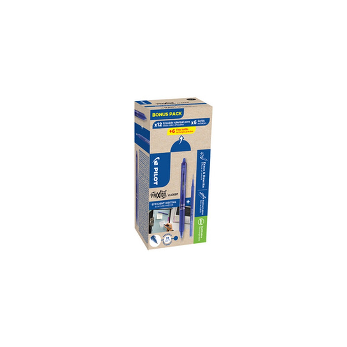 PILOT Stylo roller FRIXION BALL CLICKER 07, BONUS PACK