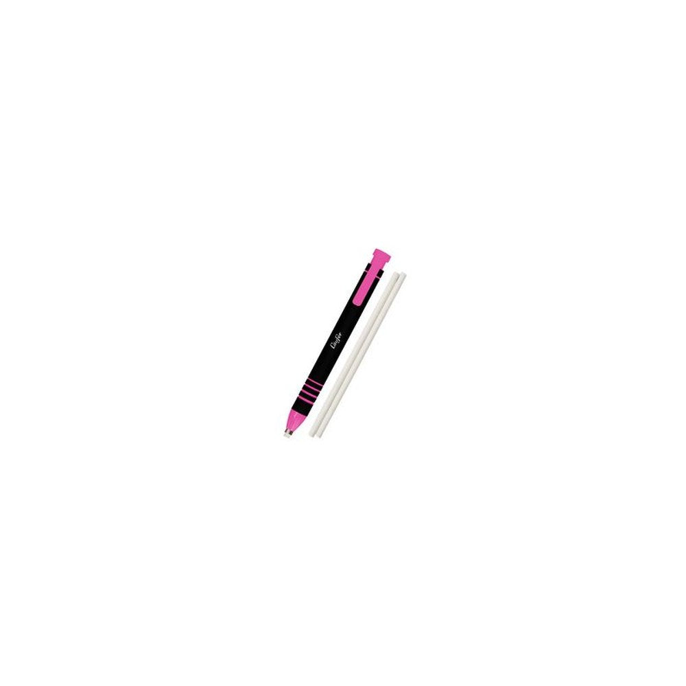 Läufer Stylo-gomme en plastique, 2 gommes de rechange, rose