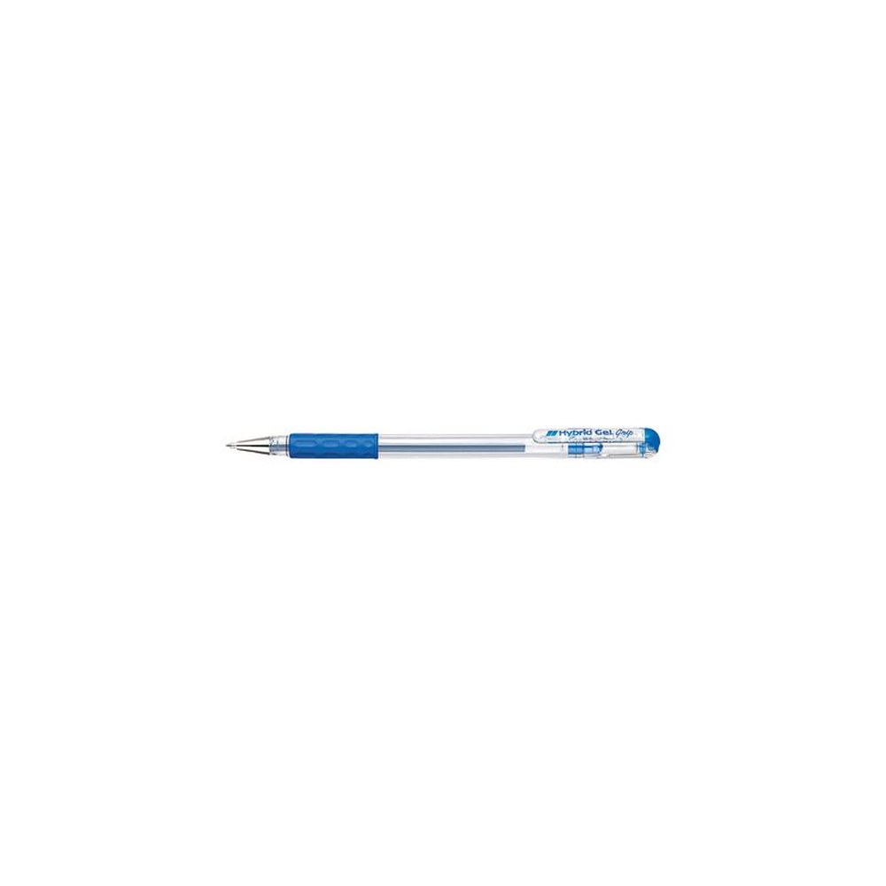 Pentel stylo roller à encre gel Hybrid Gel Grip K116, bleu
