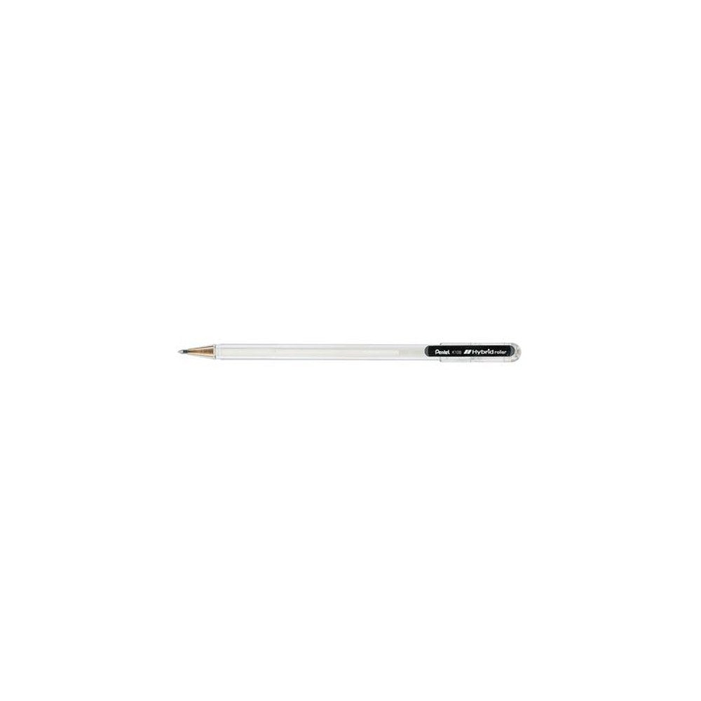 Pentel Stylo roller à encre gel Hybrid roller K108, blanc
