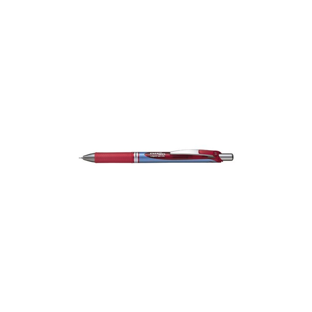 Pentel Stylo roller à encre gel liquide EnerGel BLN75, rouge
