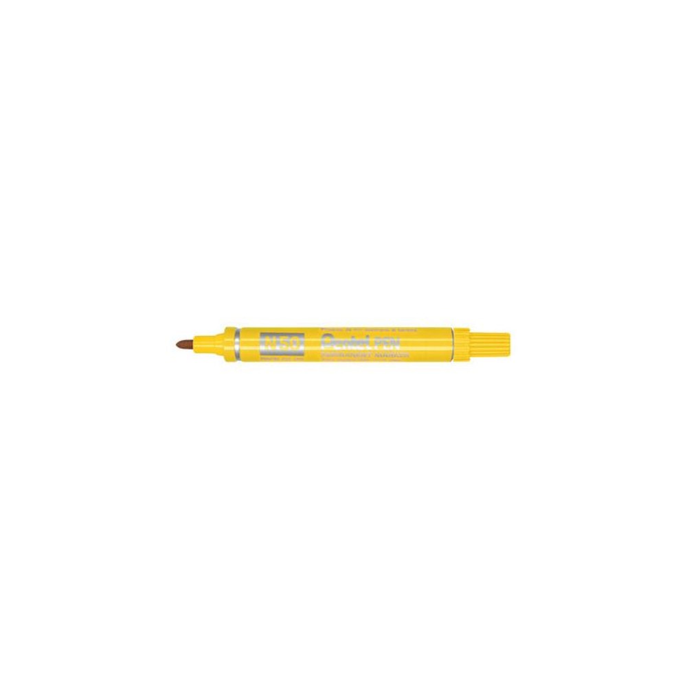 Pentel Marqueur permanent Pentel PEN N50, jaune