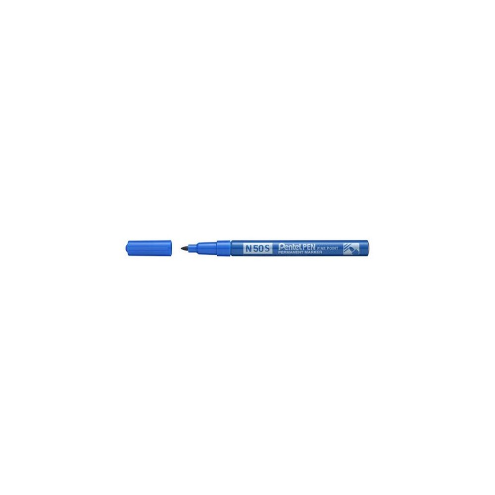 Pentel Marqueur permanent N50S, pointe ogive fine, bleu
