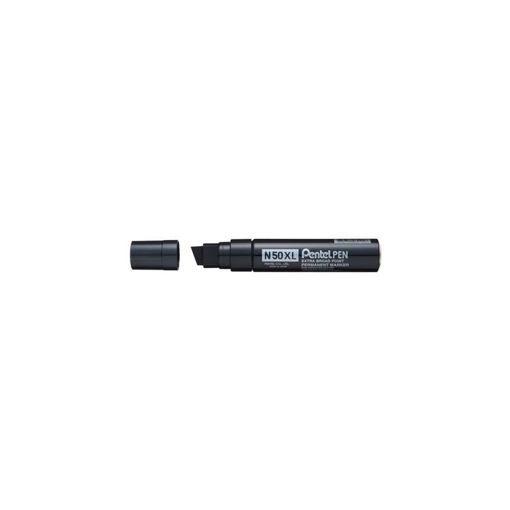 Pentel Marqueur permanent N50XL, pointe biseautée, noir