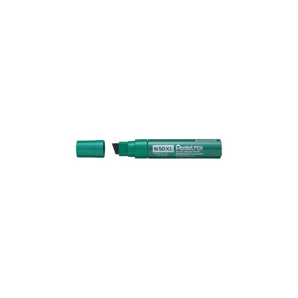 Pentel Marqueur permanent N50XL, pointe biseautée, vert