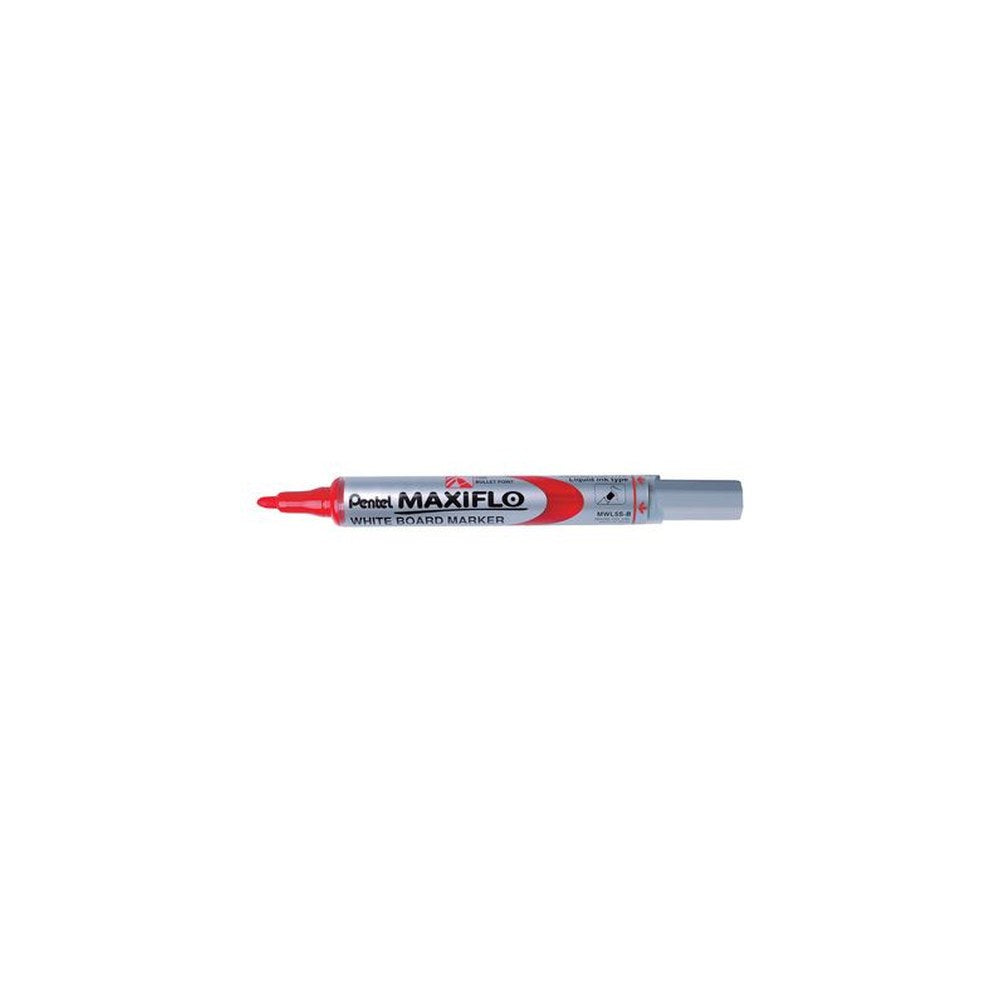 Pentel Marqueur pour tableau blanc MAXIFLO MWL5S, rouge