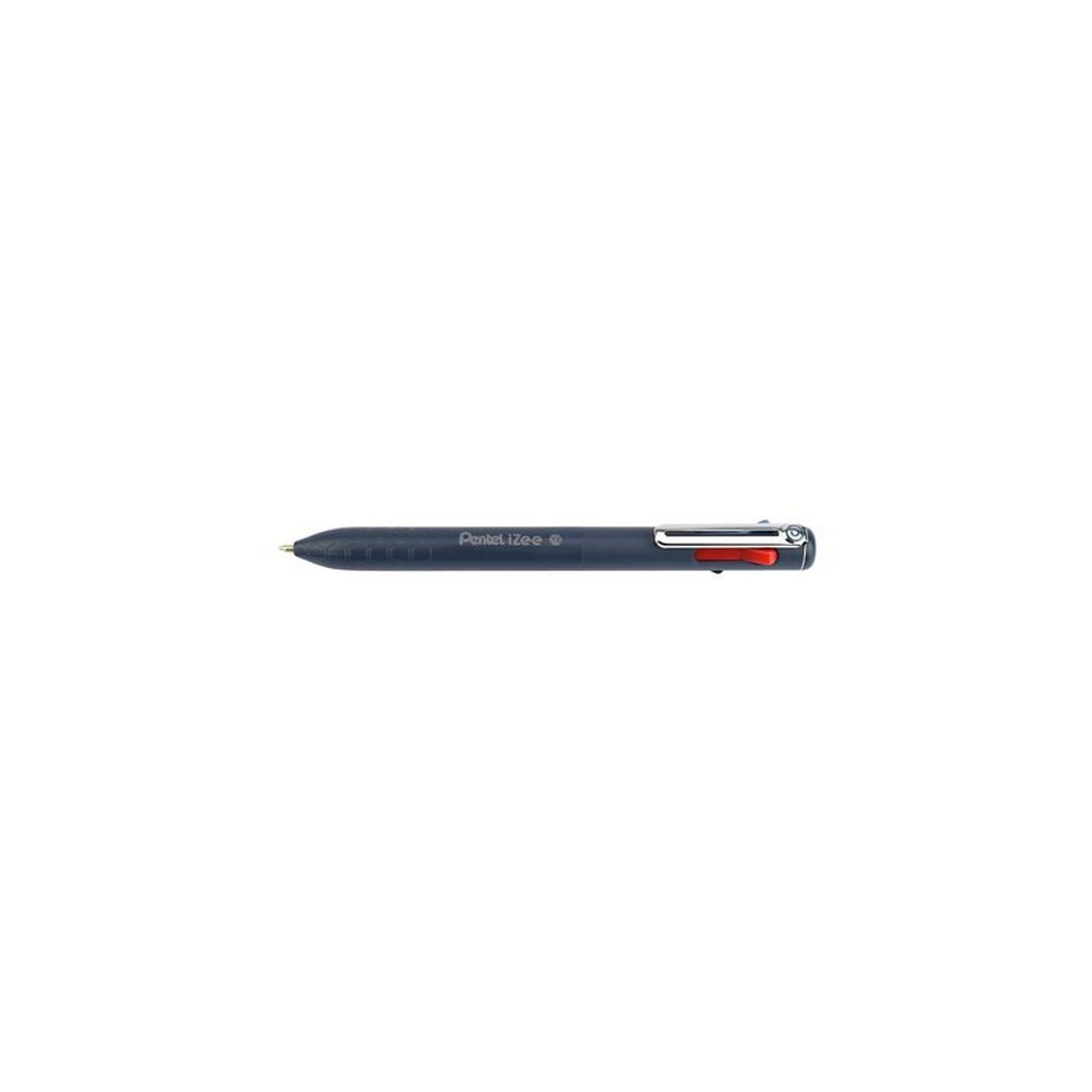 Pentel Stylo à bille rétractable 4 couleurs iZee, bleu foncé