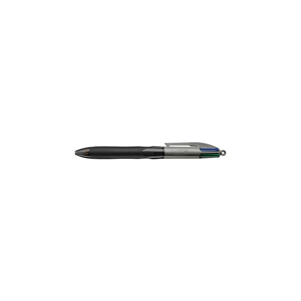BIC Stylo à bille rétractable 4 Colours Grip Pro