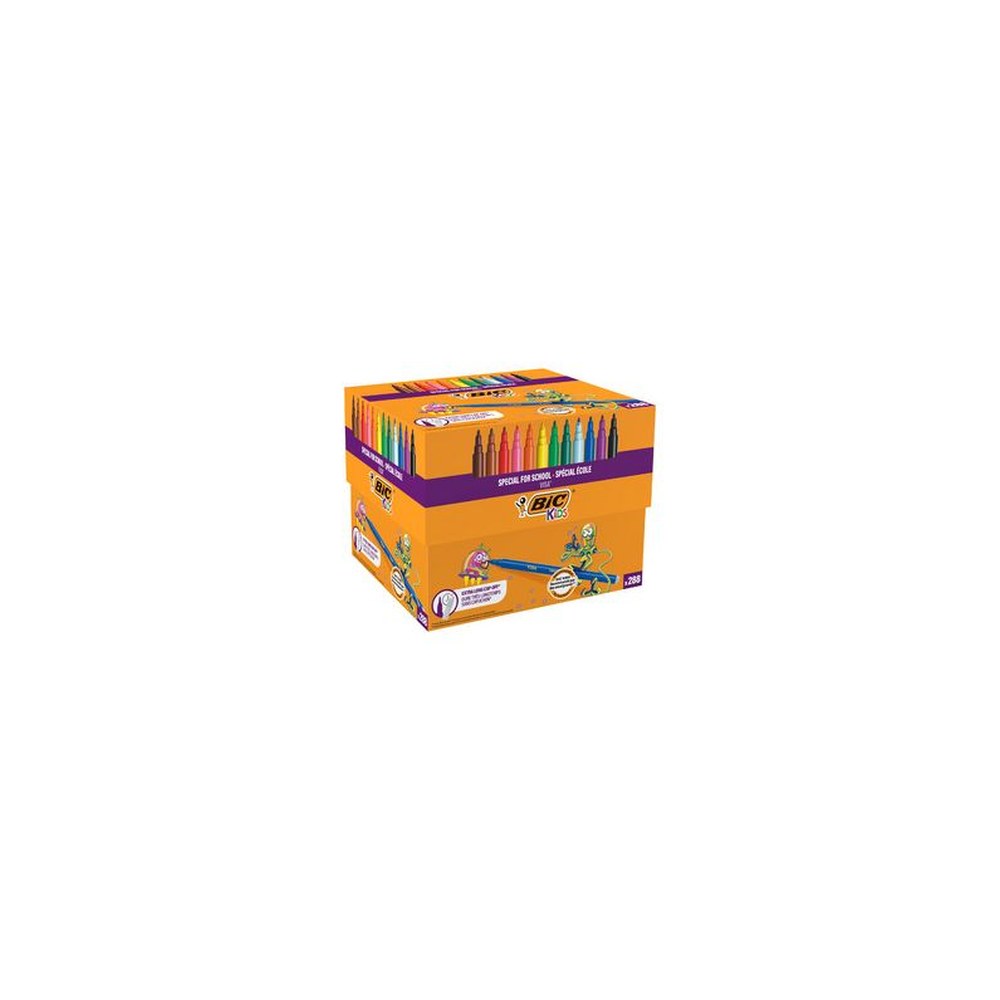 BIC KIDS Feutre Visa, Class Pack de 288 pièces