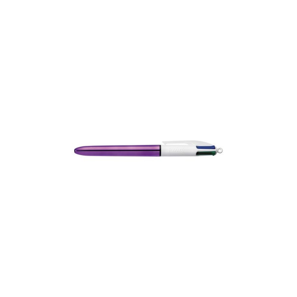 BIC Stylo à bille 4 Colours Shine, 0,32 mm, violet