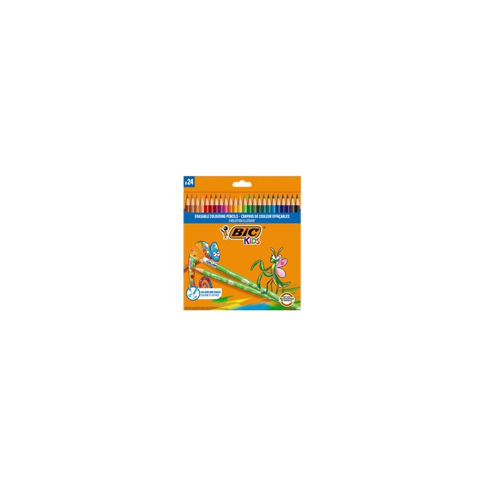 BIC KIDS Crayon de couleur EVOLUTION ILLUSION, gommable