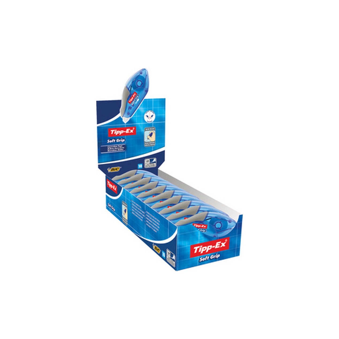 Tipp-Ex Roller correcteur Soft Grip, 4,2 mm x 10 m x10