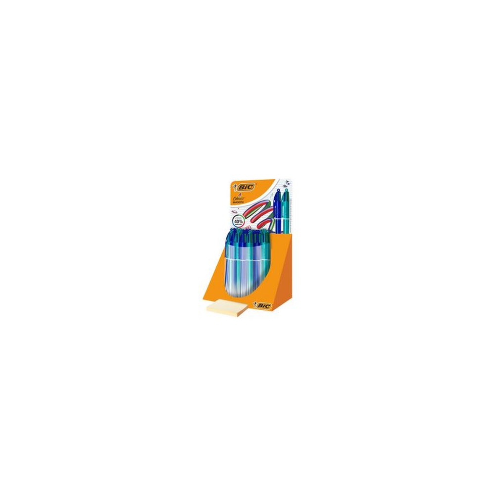 BIC Stylo à bille 4 Colours Smooth Gradient, présentoir