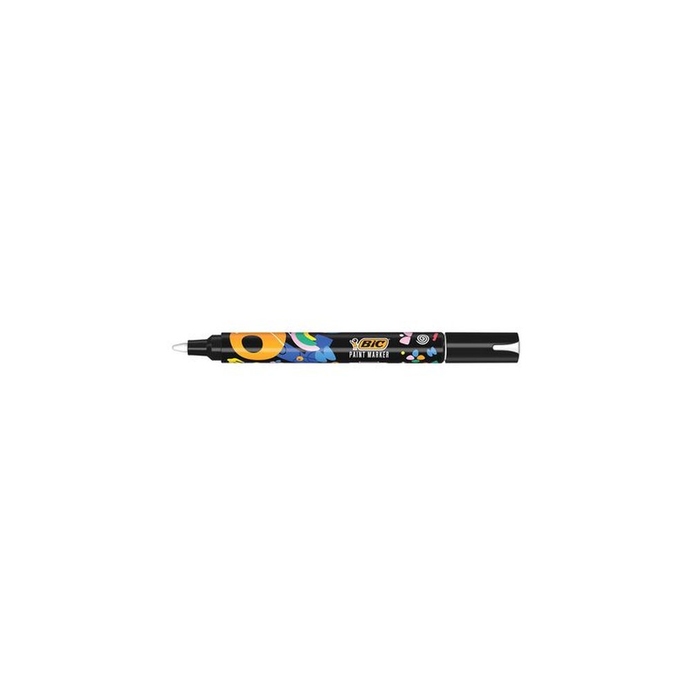 BIC Marqueur permanent Intensity, pointe ogive, blanc