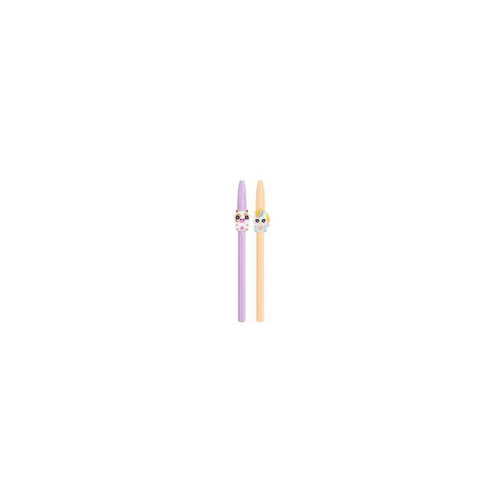 BIC Stylo à bille Cristal Pastel Figurines, lilas & rouge