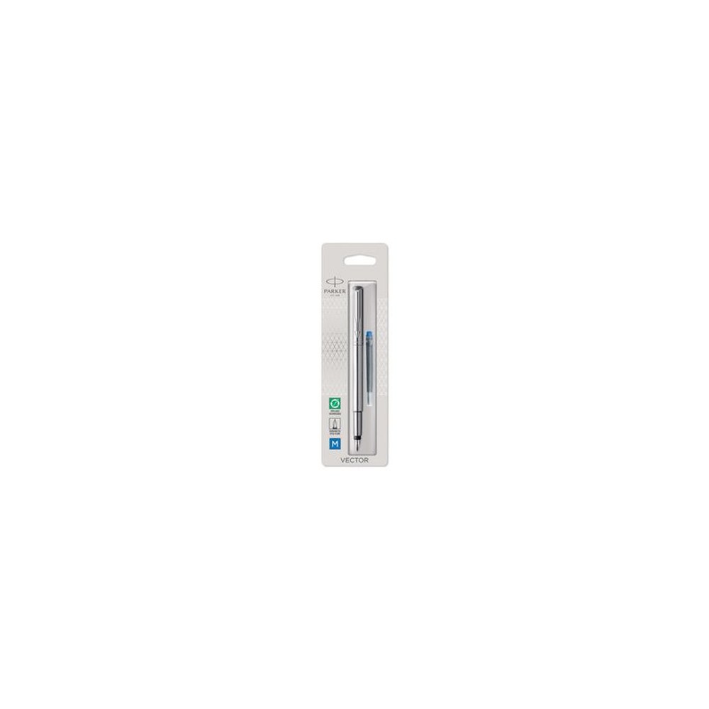 PARKER Stylo plume VECTOR, acier, taille de plume: M