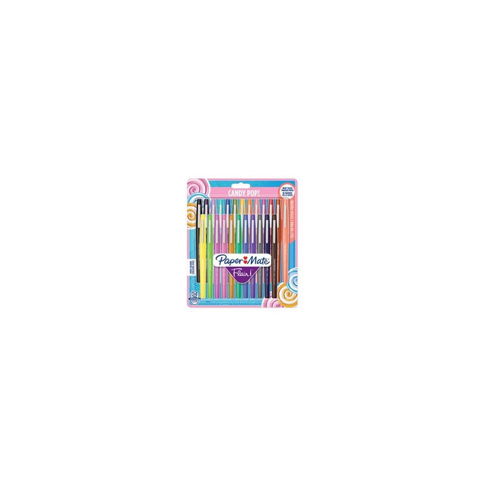 Paper:Mate Stylo feutre Flair "Candy Pop", étui de 24