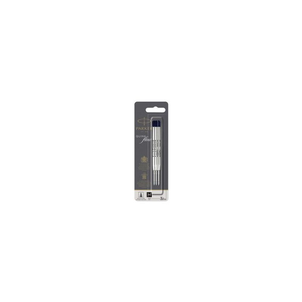 PARKER Recharge pour stylo QUINKflow, M, blister de 3, bleu