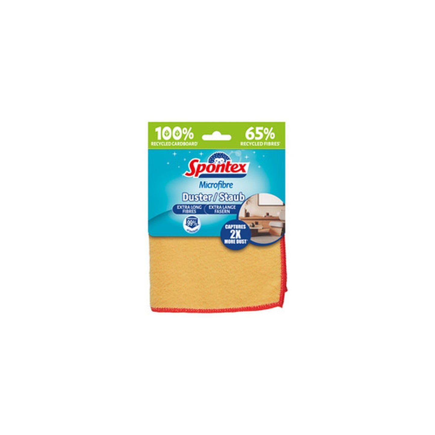 Spontex Chiffon microfibre à poussière, jaune