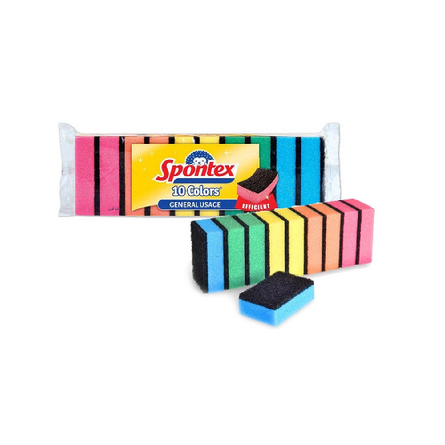 Spontex Éponge Colors, pack de 10