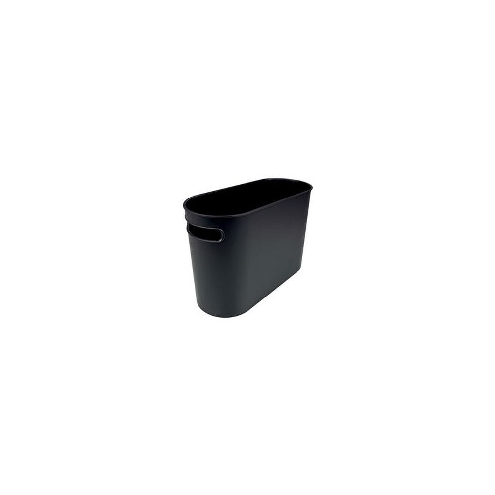 helit Corbeille à papier "the oval", 22 litres, PS, noir
