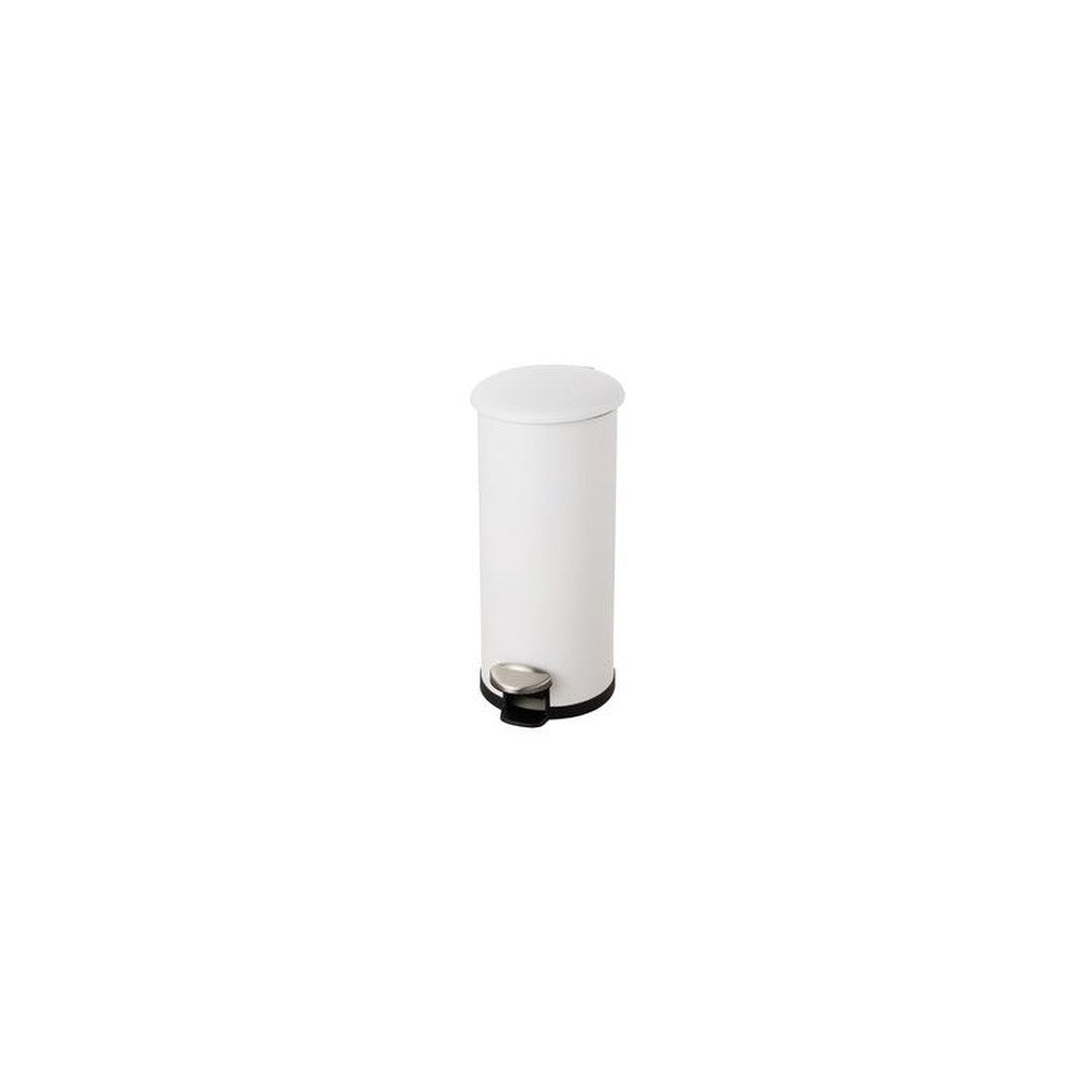 helit Poubelle à pédale "the zinc", 30 litres, blanc