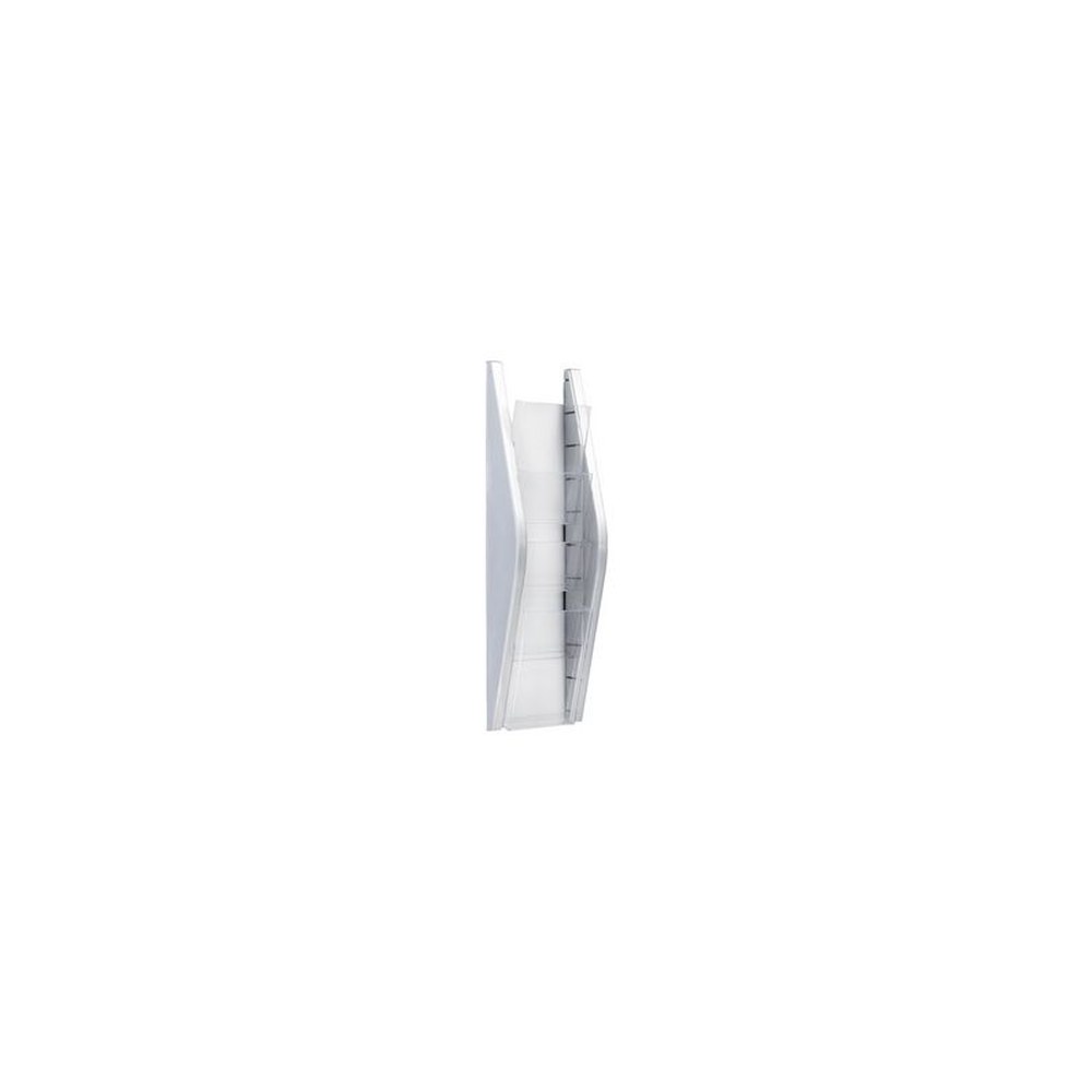 helit Porte-brochures mural "the arc", 1/3 A4, argent
