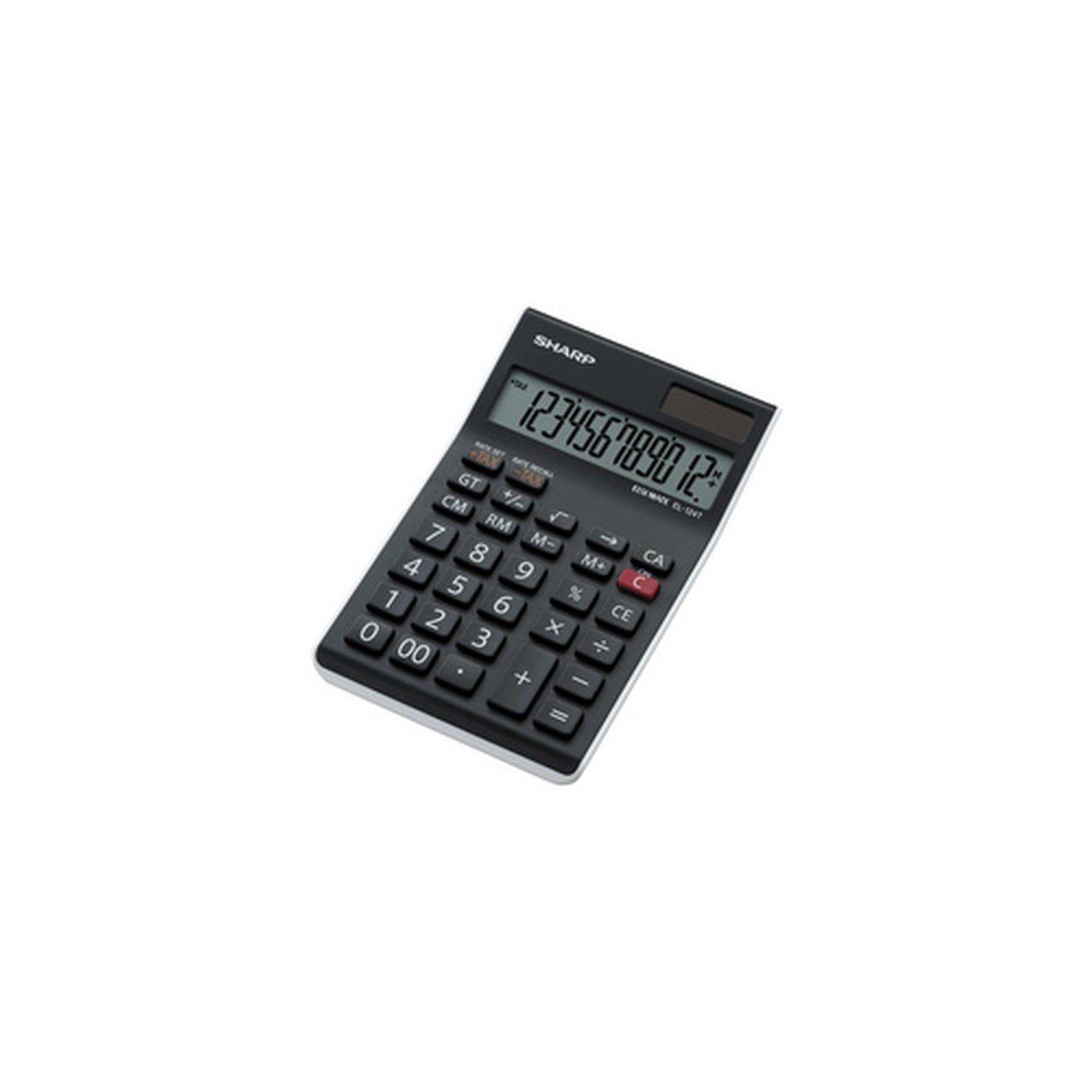 SHARP Calculatrice table EL-124 TWH, fonctionnement solaire/