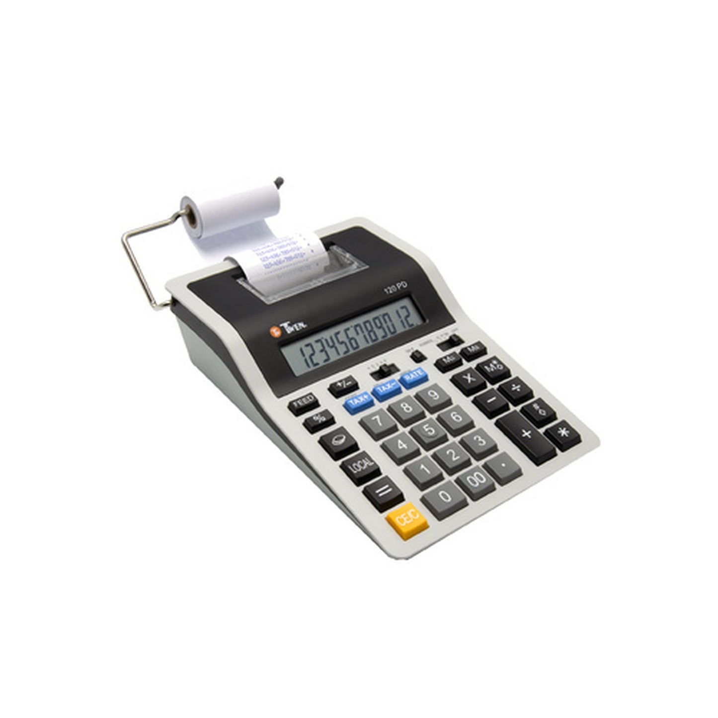 TWEN Calculatrice imprimante 120 PD, gris / noir