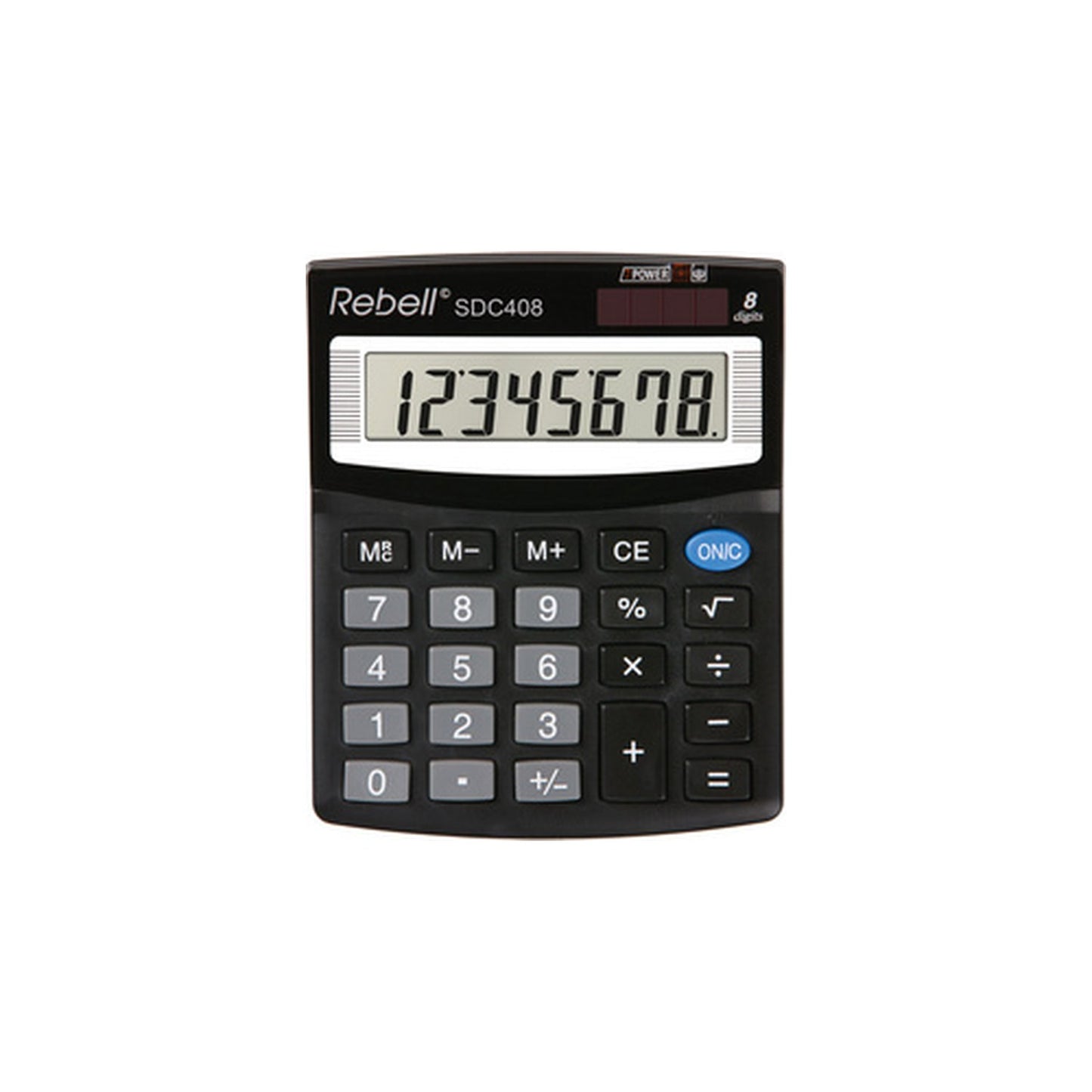 Rebell Calculatrice de bureau SDC 408, noir