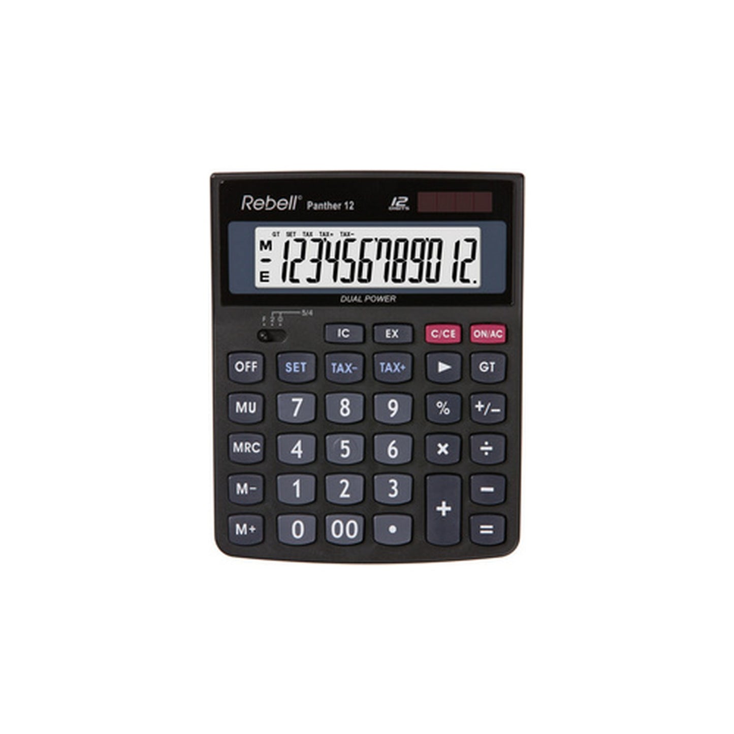 Rebell Calculatrice de bureau Panther 12, noir