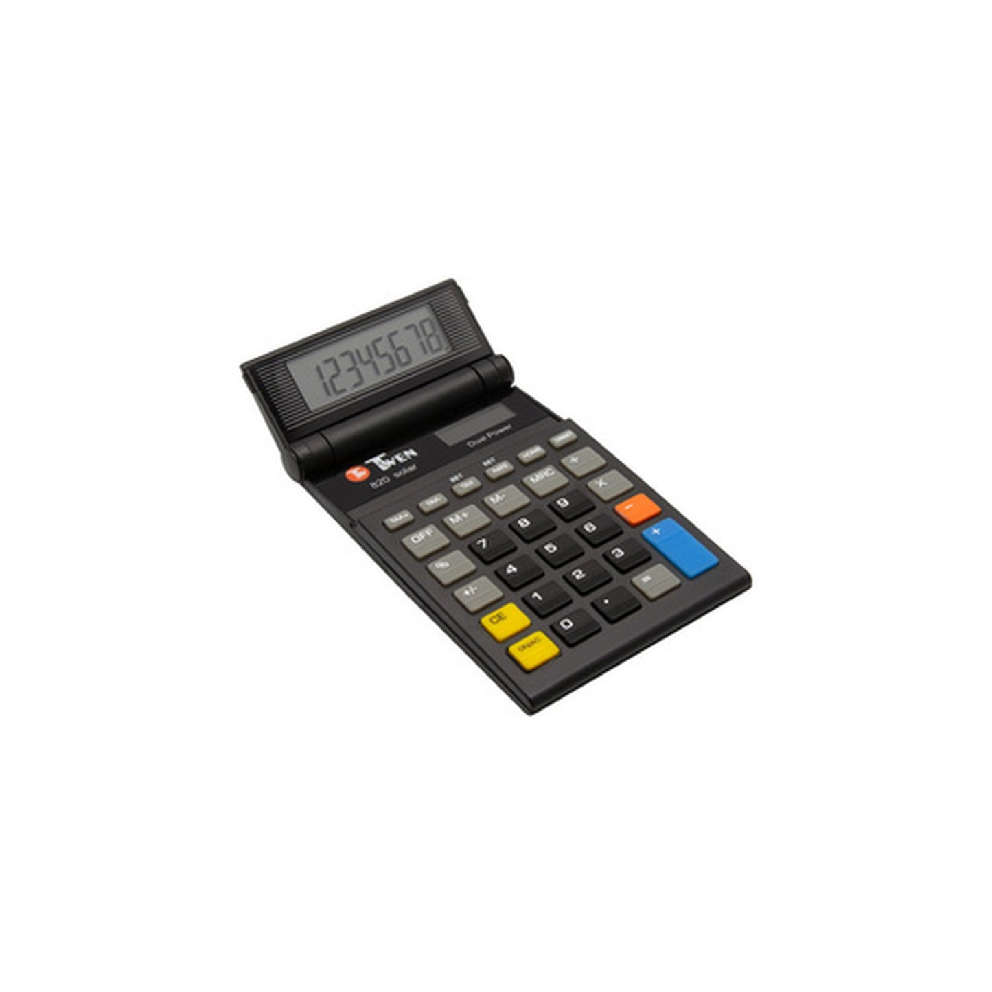 TWEN Calculatrice de poche 820 solaire, noir
